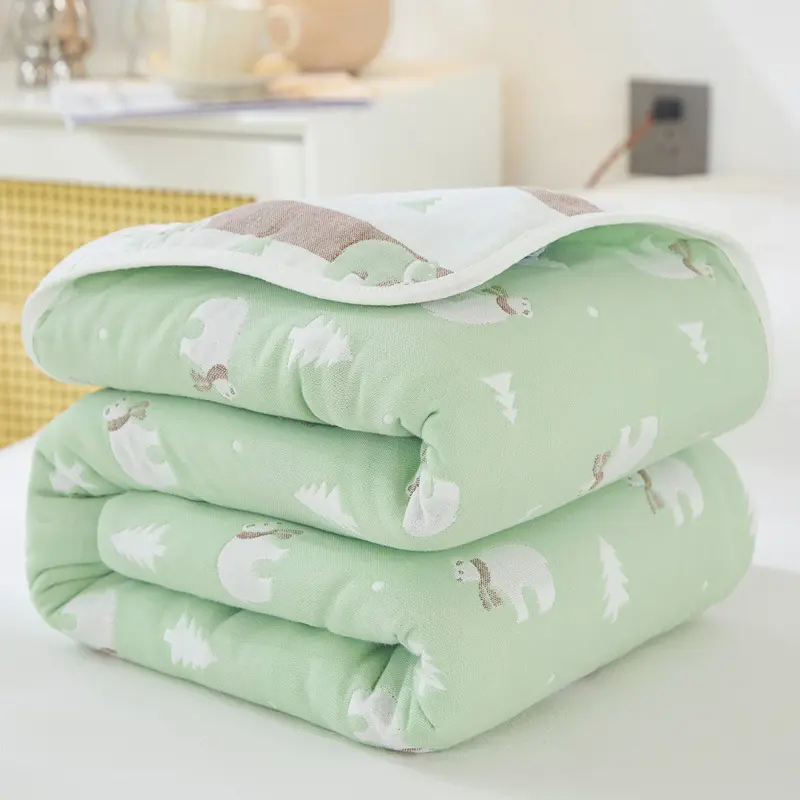 2023 New A-class Six Layer Yarn Full Cotton Cloth Blanket Breathable and Moisture Absorbing Towel Covered with Baby Blanket