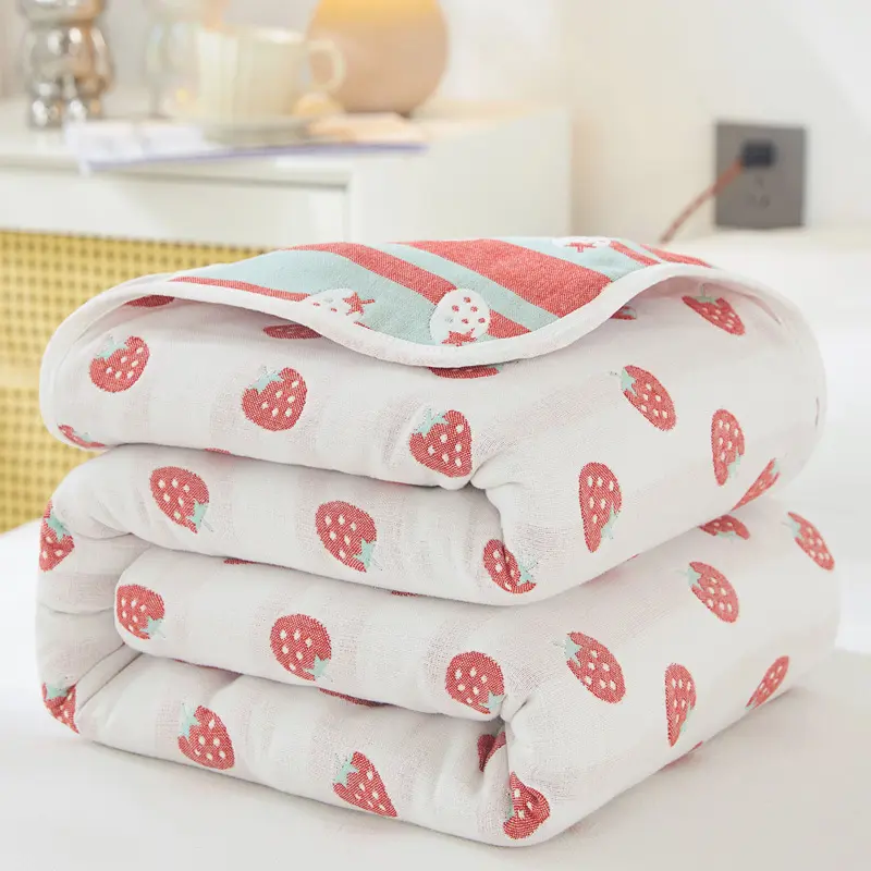 2023 New A-class Six Layer Yarn Full Cotton Cloth Blanket Breathable and Moisture Absorbing Towel Covered with Baby Blanket