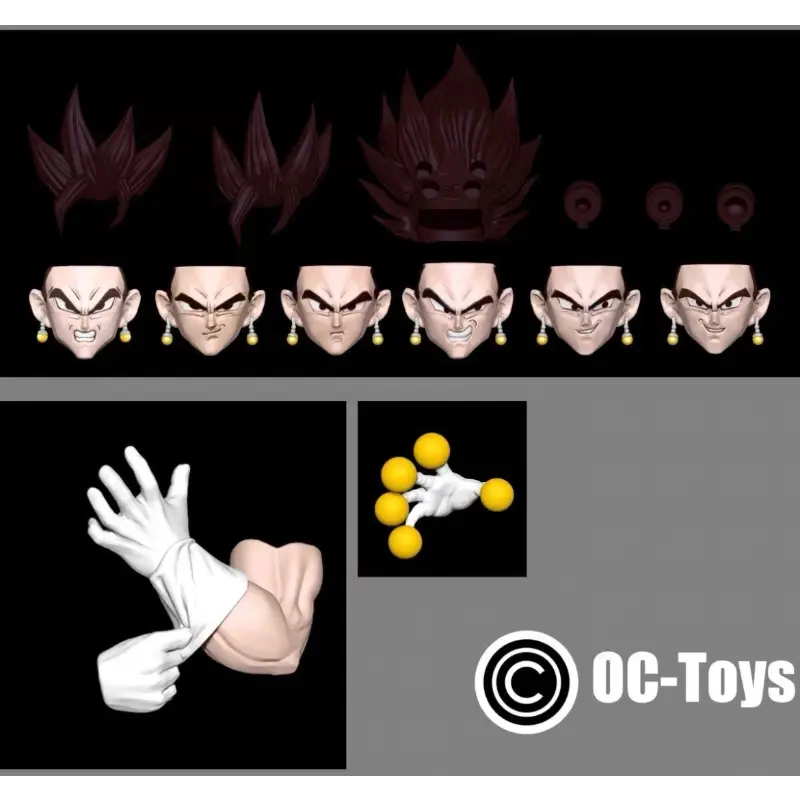 In Stock Oc-Toys Dragon Ball Shf Super Saiyan Vegetto Son Goku Vegeta Potara Heads Accessories Anime Action Figure Gifts Toys