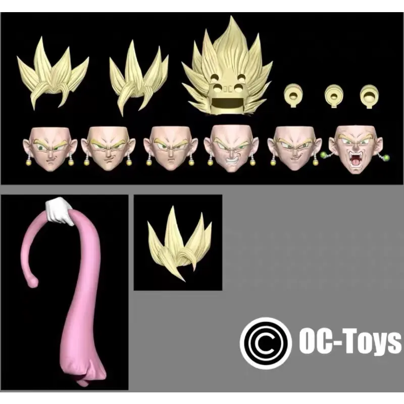 In Stock Oc-Toys Dragon Ball Shf Super Saiyan Vegetto Son Goku Vegeta Potara Heads Accessories Anime Action Figure Gifts Toys