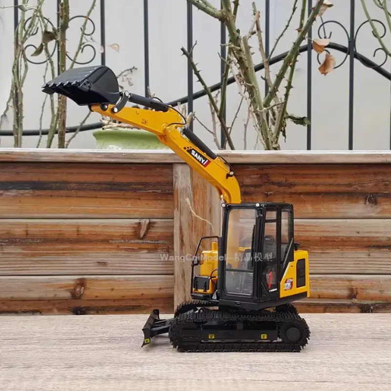 Diecast1:25 Scale SY75C-9 Excavator Classic Simulation Alloy Toy Engineering Vehicle Model Scene Decoration Collectible Souvenir
