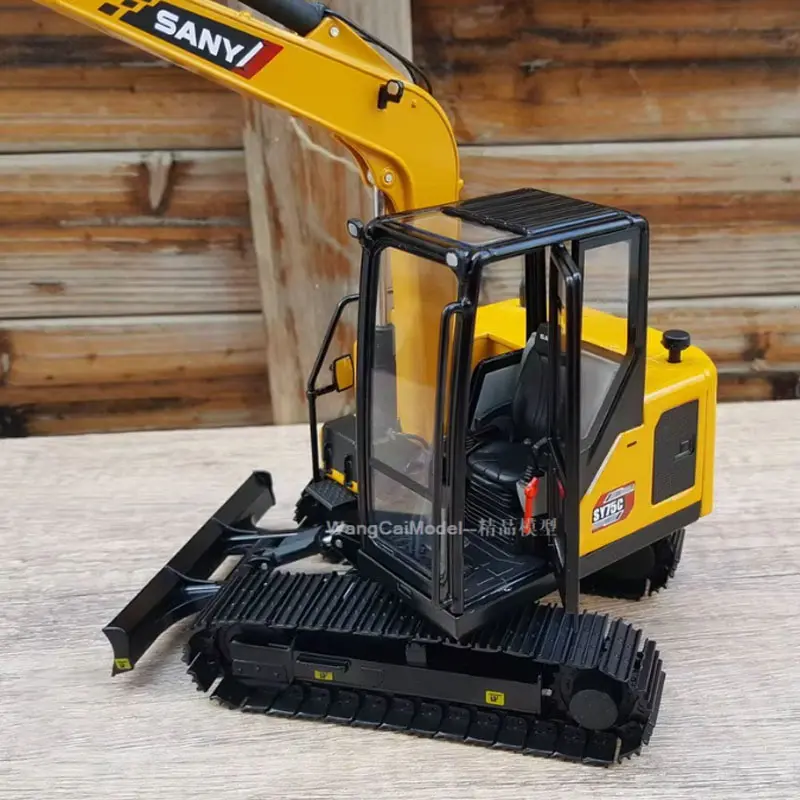 Diecast1:25 Scale SY75C-9 Excavator Classic Simulation Alloy Toy Engineering Vehicle Model Scene Decoration Collectible Souvenir