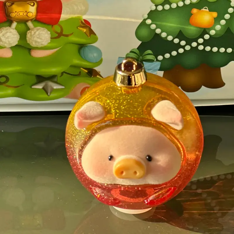 Genuine Canned Lulu The Piggy Blind Box Christmas Town Trendy Doll Toy Cute Figurine Birthday Gift Ornament Holiday Gift Decor