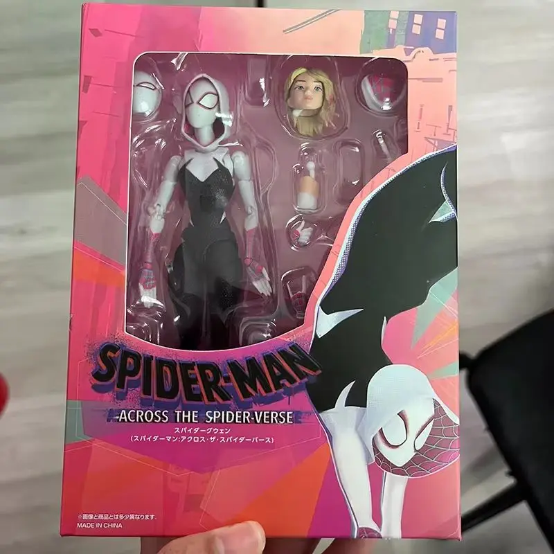 Spider-Gwen Action Figure - Shf Gwen Stacy Into The Spider-Verse Collectible Model Toy For Decorative Use Superhero Theme