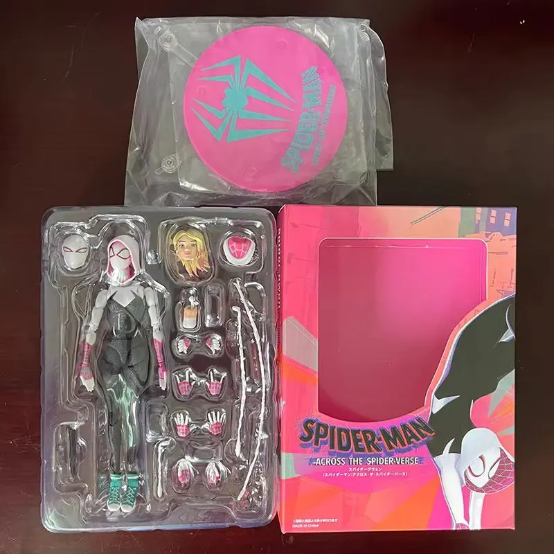 Spider-Gwen Action Figure - Shf Gwen Stacy Into The Spider-Verse Collectible Model Toy For Decorative Use Superhero Theme