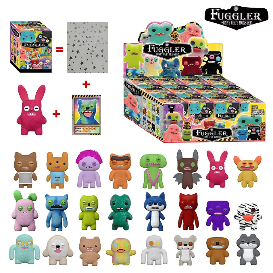 202512Pcs/Set Funk Teeth Treasure Cute Teeth Monster Series Blind Box Figure Ugly Cute Trendy Toys Plastic Toys Childrens Gifts