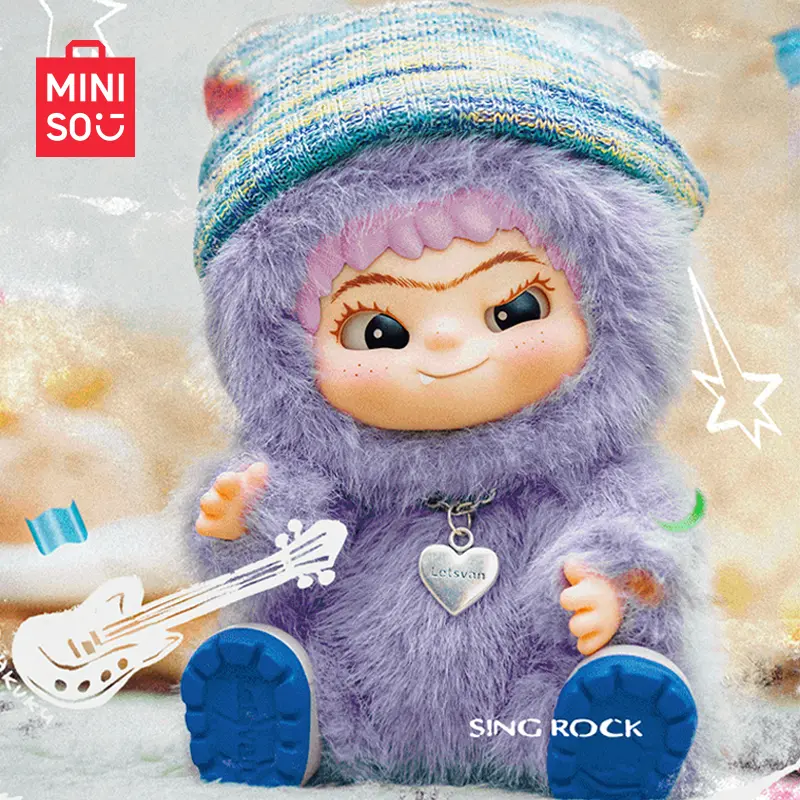 Miniso Miniso Wakuku Maomao Trendy Series Blind Box Handmade Ornament Plush Gift Surprise Blind Box Happy Toy Birthday Gift