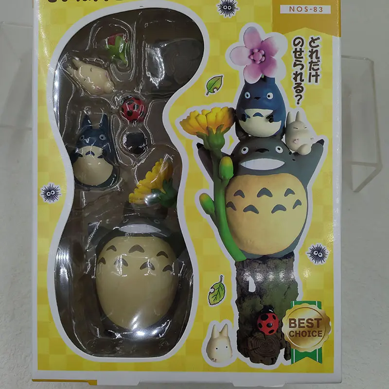 New Anime Totoro Figure Cartoon Pvc Mini Statue Cute Action Model Toy Room Ornaments Kids Charm Collection Birthday Gifts Doll