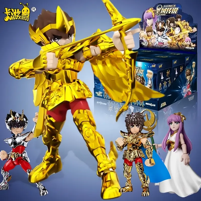 Genuine Kayou Saint Seiya Figure Holy Cloak Awakening Peripheral Doll Model Rare Kayou Anime Figure Game Hobby Toy Birthday Gift
