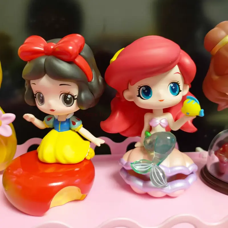 Genuine Disney  Series  Fairy Tale Town Trend Toys Ornament Girl Birthday Christmas Gift Collection Figure Model Toys Gift