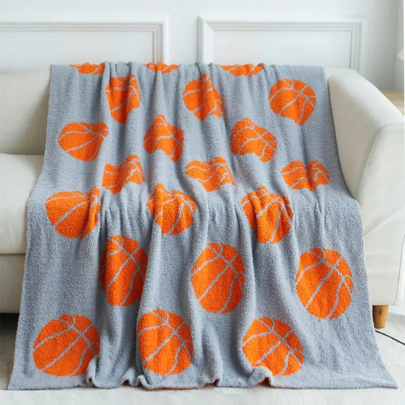 Print Blanket Soft Warm Fleece Blanket Teen Boys Basketball Anime Blanket Throw Blanket Bed Sofa Nap Office Travel Blanket
