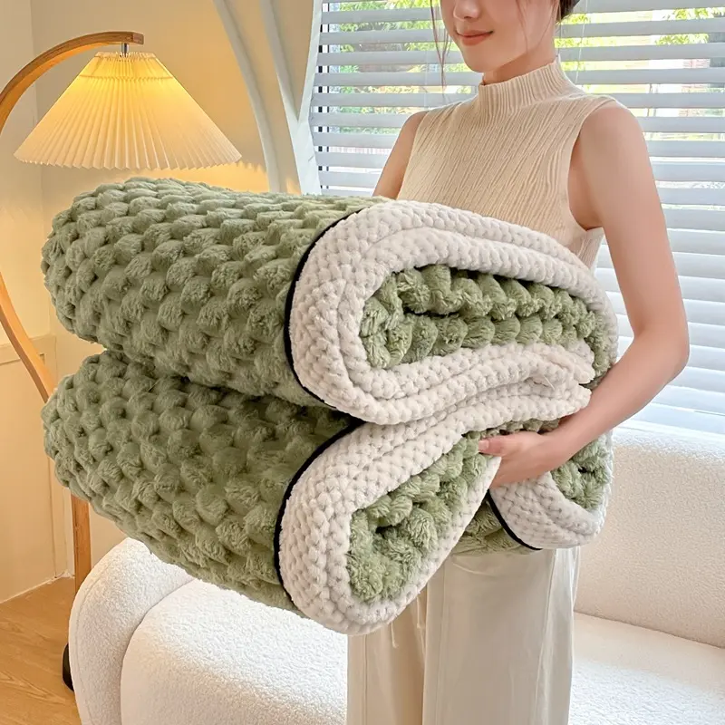 A-class High Weight Gold Turtle Velvet Blanket, Thickened Double-sided Milk Velvet Blanket, Beibei Velvet Cover Blanket