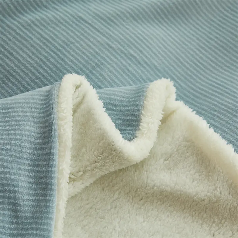 Double Sided Lamb Wool Blanket, Simple Solid Color, Thickened Warm Milk Wool Blanket Multifunctional Cover Blanket, Sofa Blanket