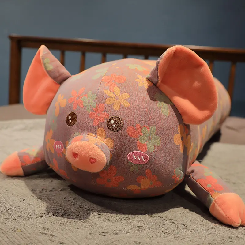 Long Body Pig Cushion Pillow Plush Toys Stuffed Doll Kids Cartoon Animal Soft Sofa Girl Birthday Gift Christmas Present
