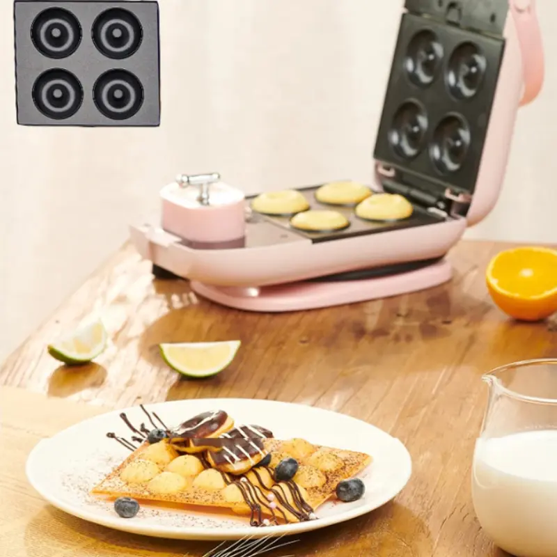 Electric Waffles Maker Iron Sandwich Maker Machine Bubble Egg Cake Oven Breakfast Waffle Machine 220V Portable Multifunctional
