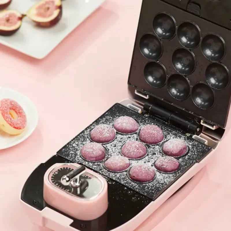 Electric Waffles Maker Iron Sandwich Maker Machine Bubble Egg Cake Oven Breakfast Waffle Machine 220V Portable Multifunctional
