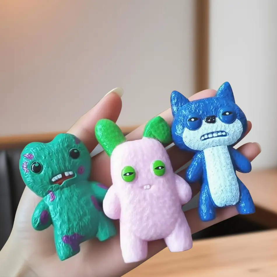 1-24pcs Fuggler Teeth Monster Series Blind Bags Funny Ugly Action Toy Creative Blind Collectible Model Cartoon Trendy Surprise
