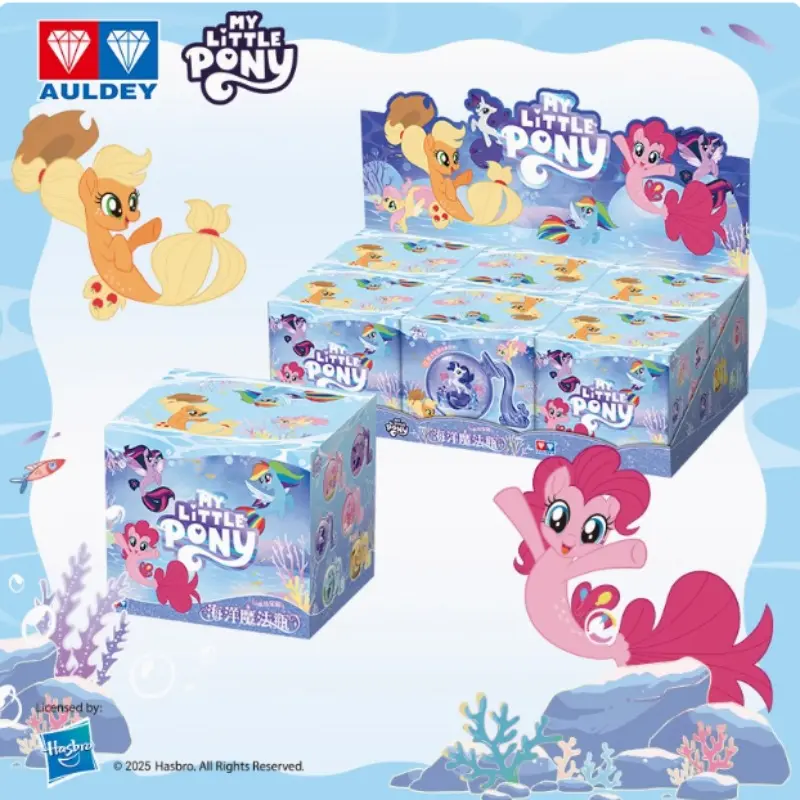 Hasbro My Little Pony Ocean Magic Bottle Series Trendy Blind Box Toys Twilight Sparkle Rainbow Dash Applejack Collect Ornaments
