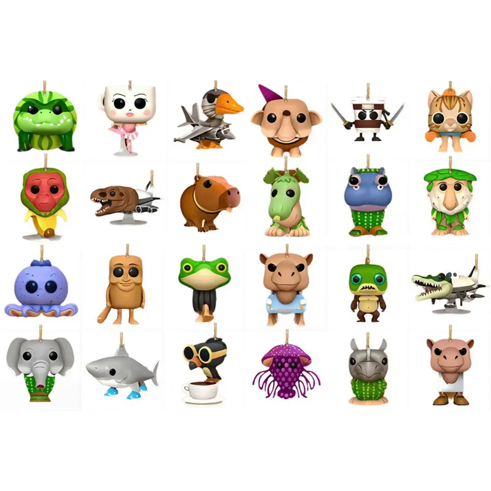 Tung Tung Sahur Character Blind Boxes Guess Bag Funny Toy 24pcs Blind Boxes Desktop Decoration Collection Funny Doll Toy