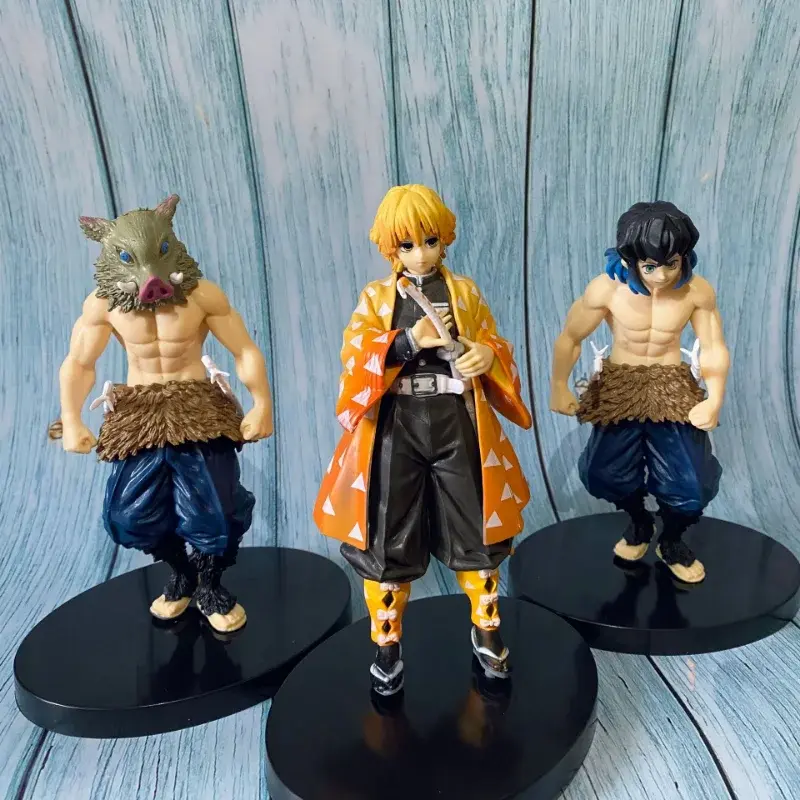 Anime Demon Slayer Action Figures Kimetsu No Yaiba Shinobu Nezuko PVC Doll Model Collection Ornament Japan Derived Toy Gift