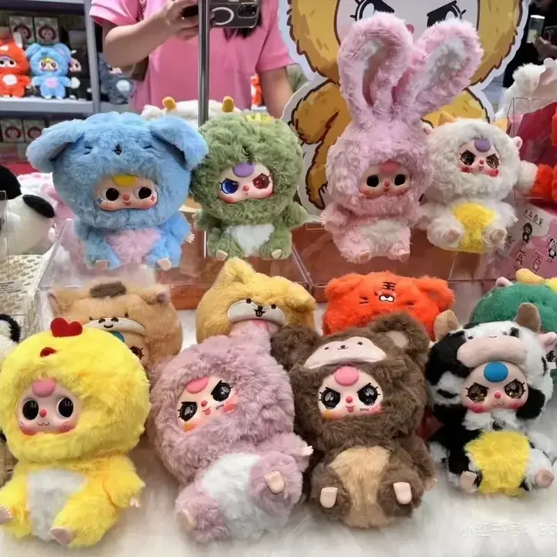Baby Three Doll Blind Box Mystery Box Zodiac Series Figures Toy Collect Model Decorate Ornament Creative Cute Dolls Girl Gifts