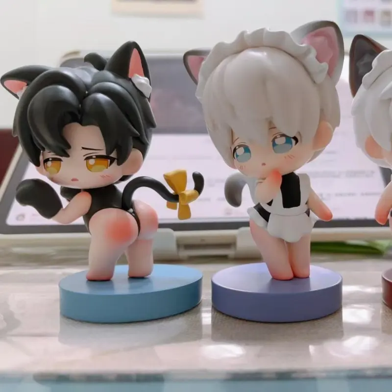 Love And Deepspace Anime Toy Xavier Zayne Rafayel Sylus Cute Dress Up Figurine Model Desktop Decoration Game Anime Peripherals