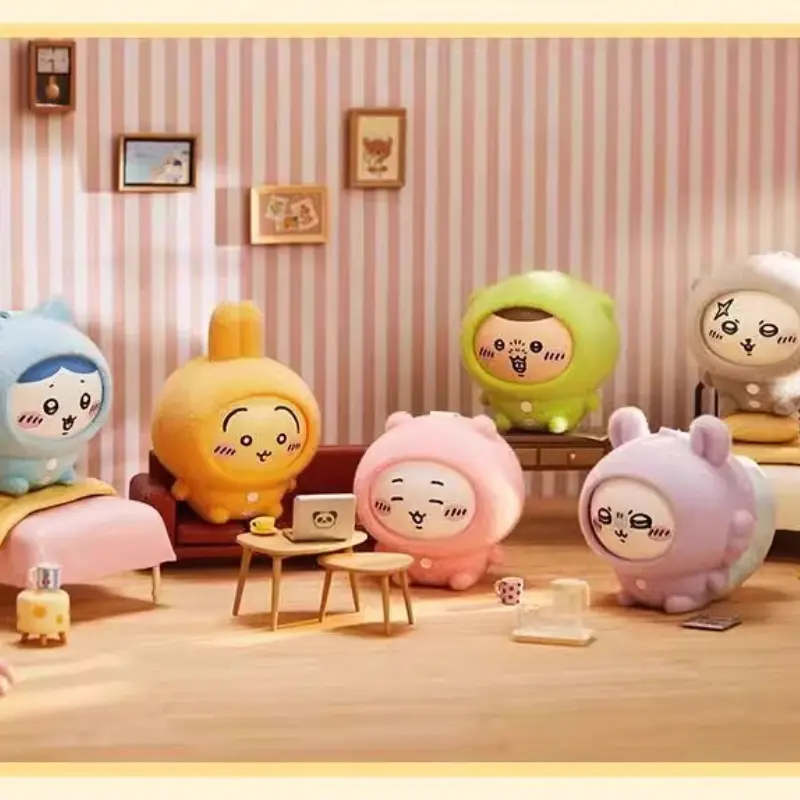 MINISO CHIIKWA Blind Box Doll Pendant Keychain CHIIKWA Sleepwear Doll Toy Blind Box