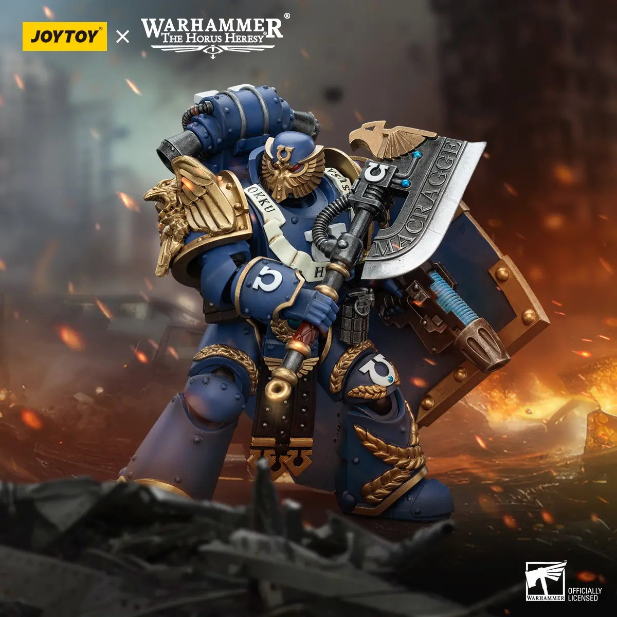 JOYTOY Warhammer 40K 1/18 Action Figure Ultramarines Invictarus Suzerain Squad Suzerain 3 Anime figures Toys Model
