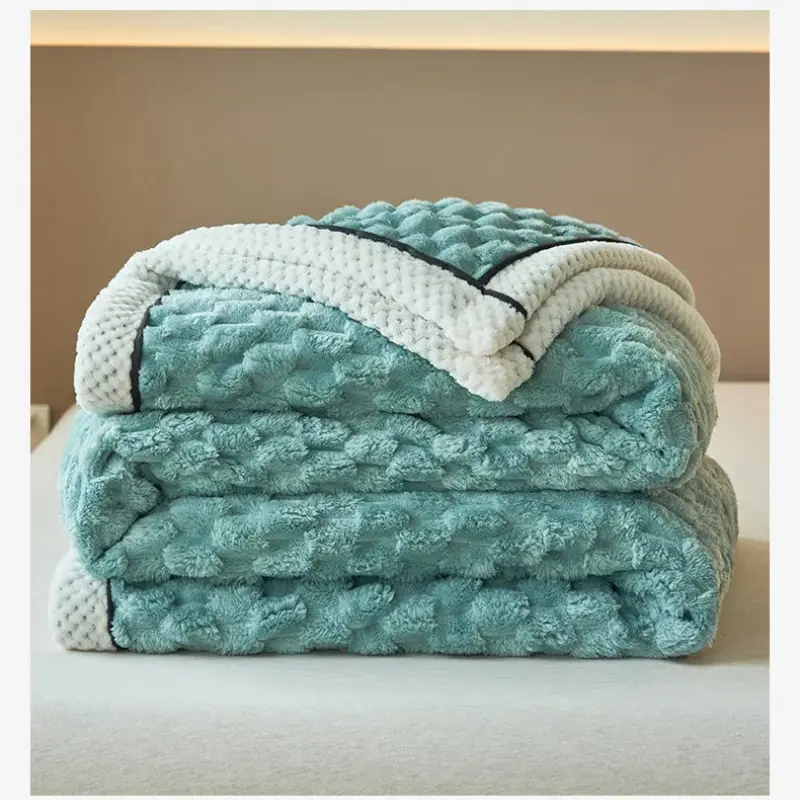 New A-class Mother and Baby High Weight Gold Turtle Velvet Blanket, Thickened Double-sided Milk Velvet Blanket Cover Blanket