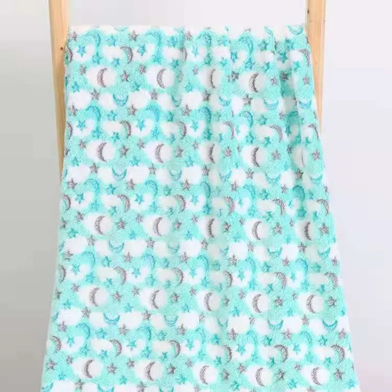 Star Moon Blanket Coral Velvet Blanket Office Sofa Blanket Air Conditioning Napping Blanket Flannel Children's Blanket
