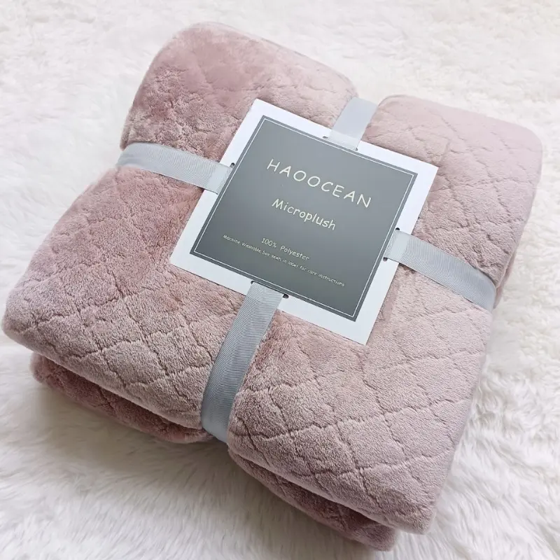 Ins Wind Warm Bed Blanket Thick Comfortable Winter Blanket Soft Machine Home Office Travel Blanket Fluffy Durable Nap Blanket