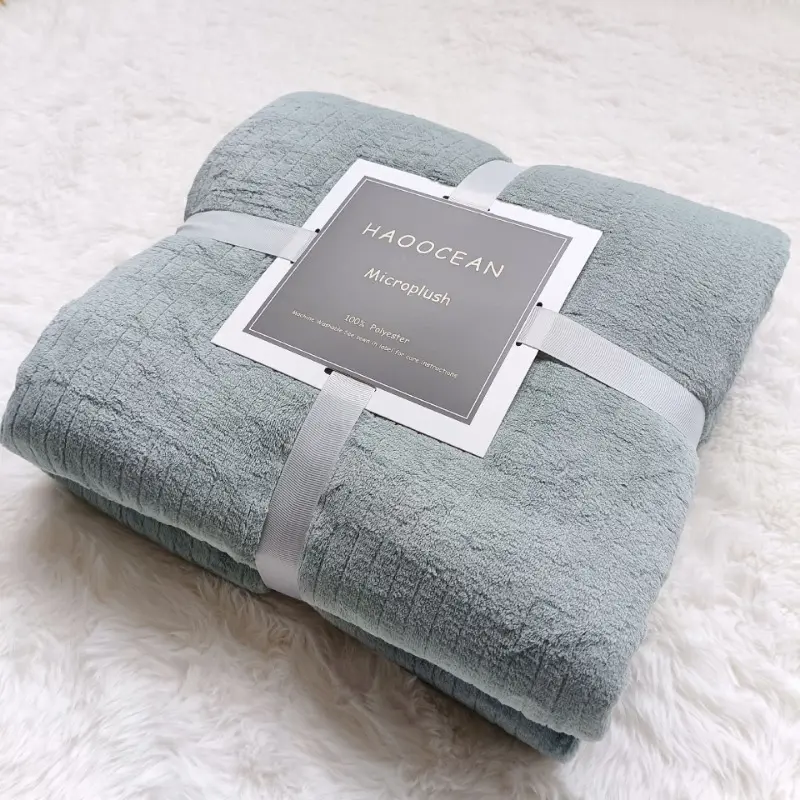 Ins Wind Warm Bed Blanket Thick Comfortable Winter Blanket Soft Machine Home Office Travel Blanket Fluffy Durable Nap Blanket