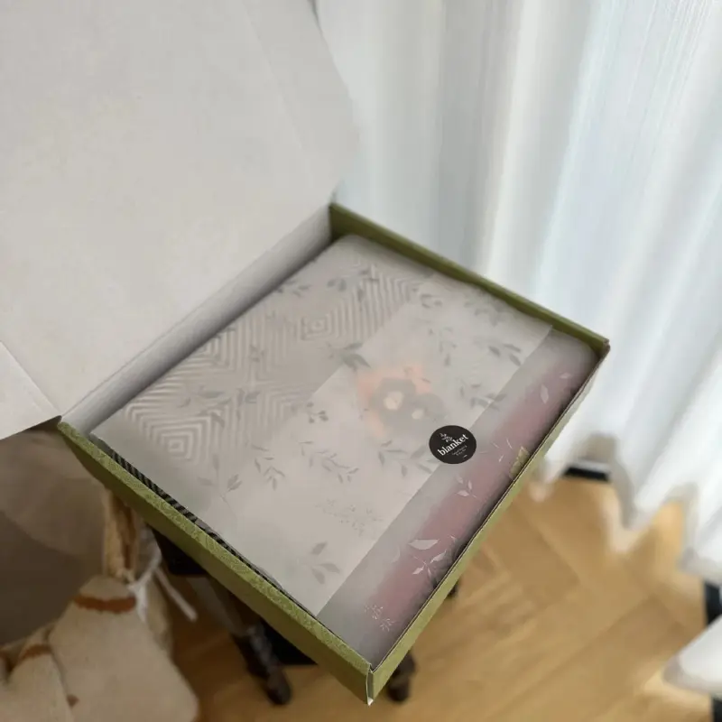 Light Luxury First-class Cabin Leisure Pure Cotton Knitted Blanket Car Air Conditioning Blanket Office Aviation Blanket