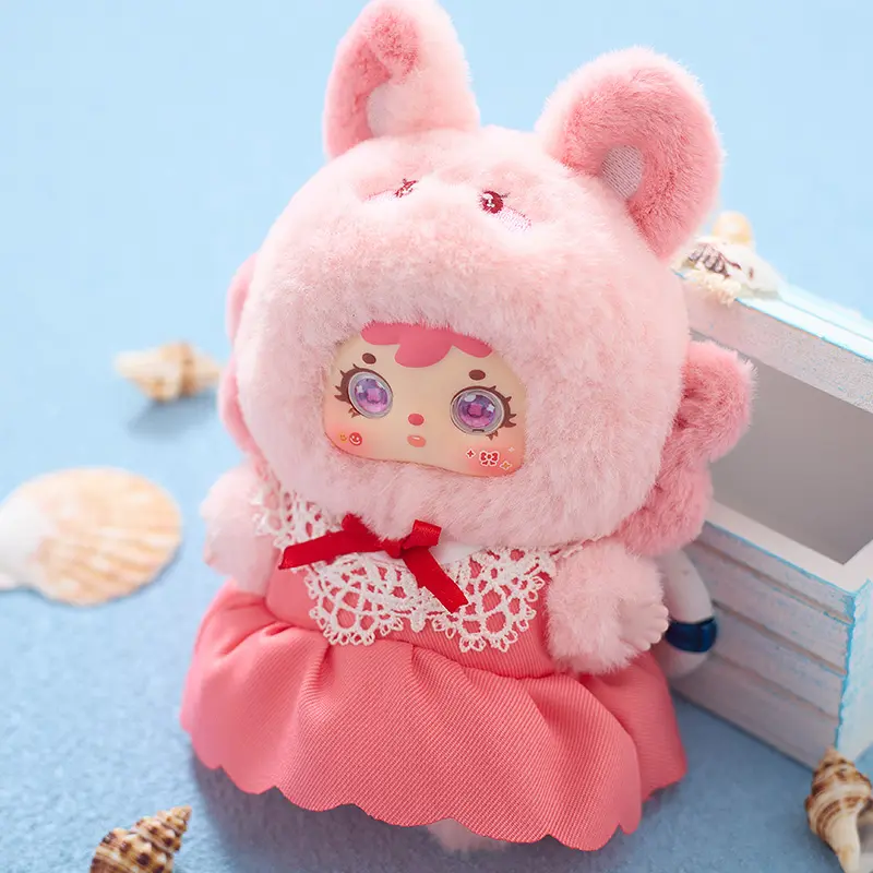 Official Edition Three Little Mao Samuel Ocean Happy Day Plush Blind Box Cute Bag Hanging Trend Doll Gift Girl Toy Send Friends
