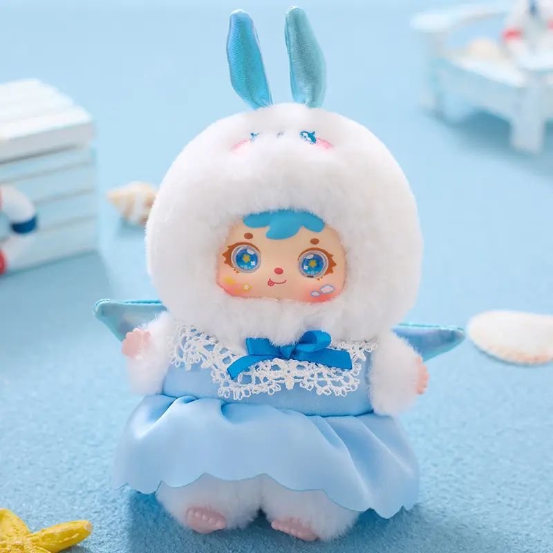 Official Edition Three Little Mao Samuel Ocean Happy Day Plush Blind Box Cute Bag Hanging Trend Doll Gift Girl Toy Send Friends
