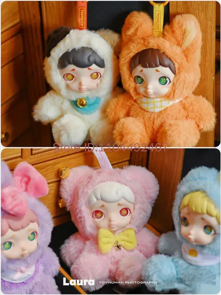 Laura Pet Dessert Shop Series Blind Box Vinyl Face Bag Pendant Doll Trendy Toy for Birthday Mystery Gift