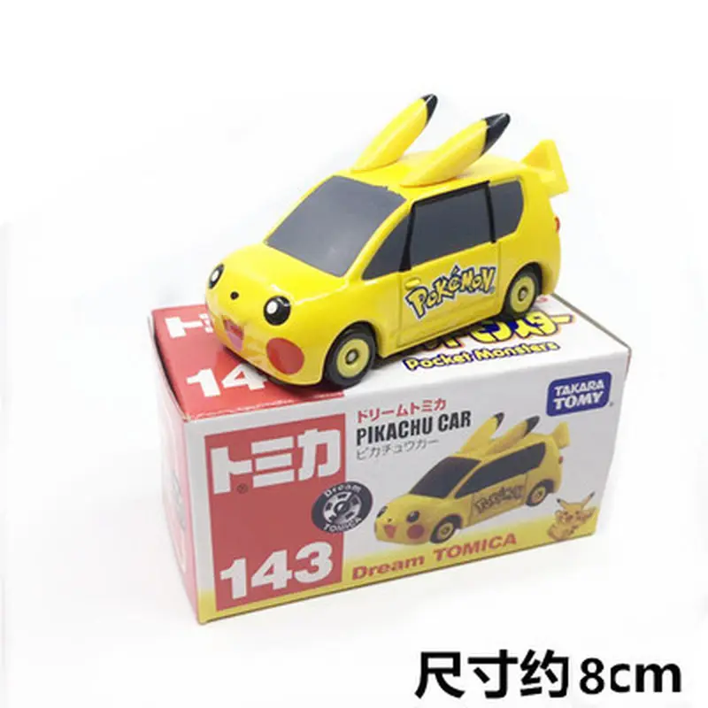 Spot Goods Takara Tomy Authentic Anime Alloy Car Pikachu Batman Model Collect Ornament Car Alloy Toys Motor Vehicle Kid Toy Gift