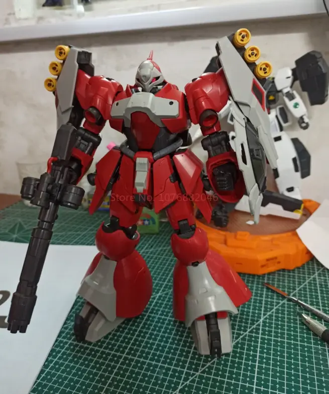 In Stock DABAN 8823 MG 1/100 Assembly Model Kit MSN-03 Jagd Doga Red Color Collection Action Figure Plastic Model Customized Toy