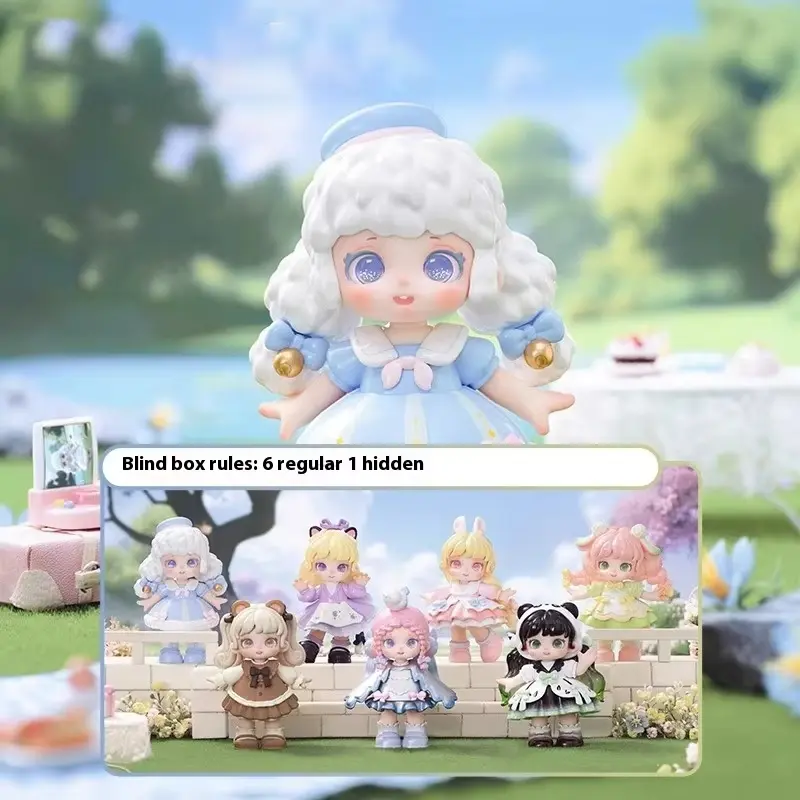 Genuine Miana Tea Party In The Forest Series Blind Box Kawaii Creative Handmade Doll Room Desktop Decoration Trendy Toy Gift