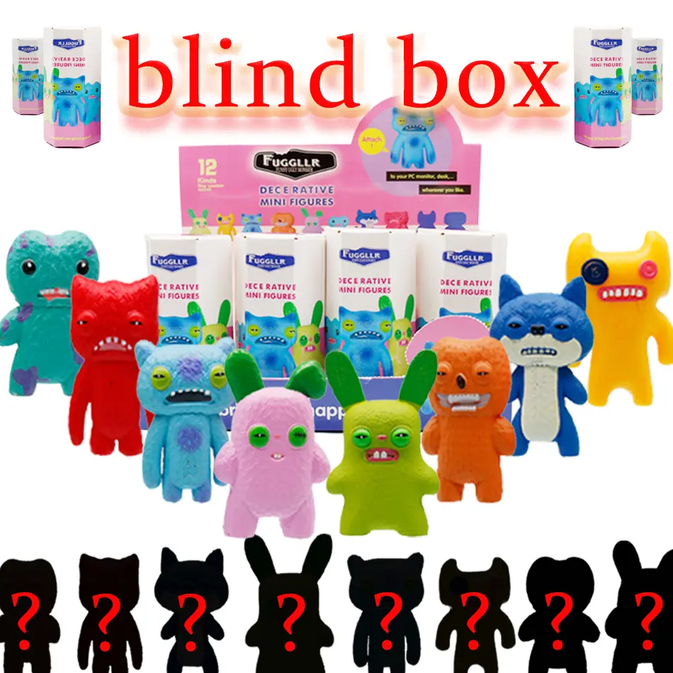 New Angel Fuggleres Blind Box Collectible Funny Ugly Monster Toys Action Figure Decoration Desktop Model Toy For Surprise Gift