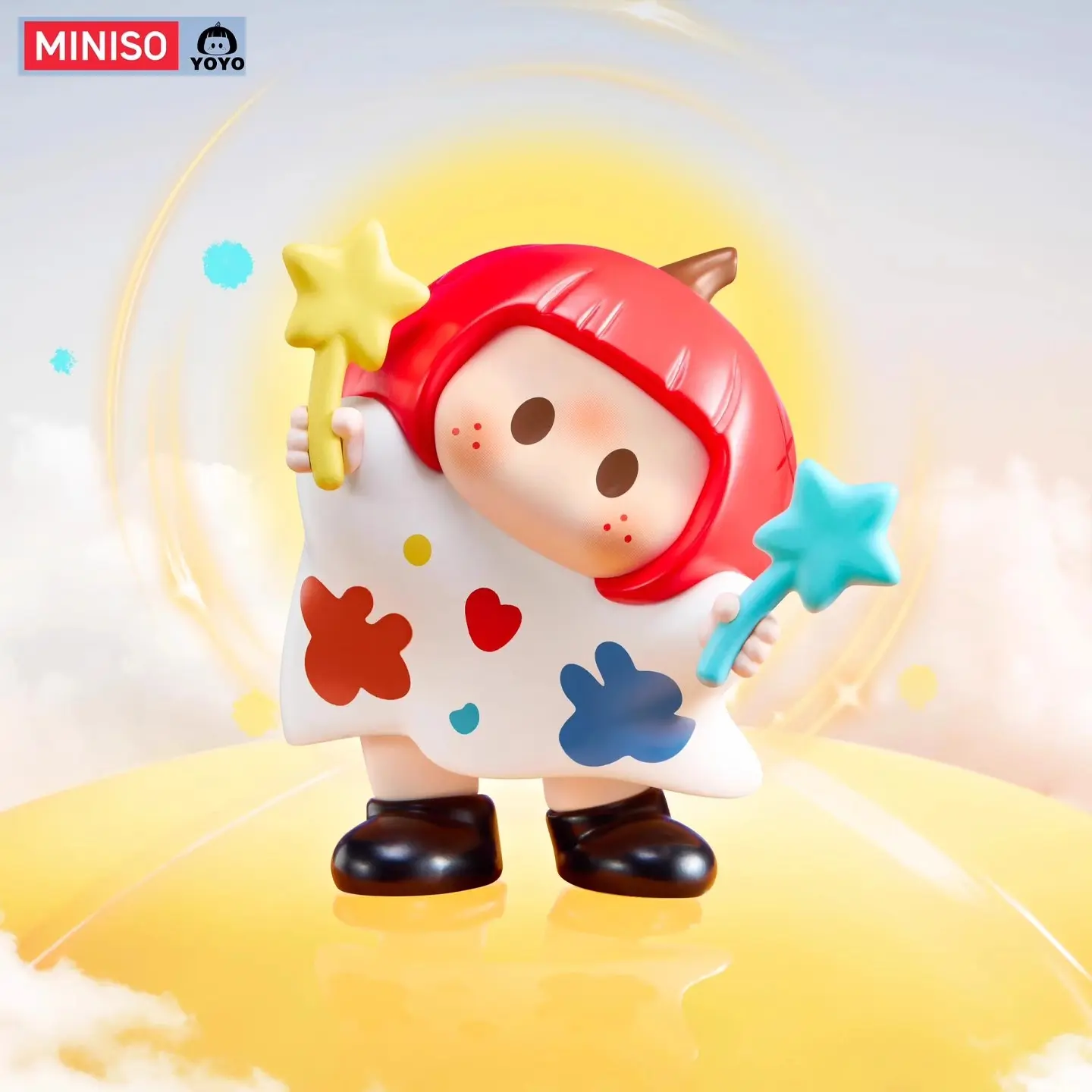 The Genuine Miniso Yoyo Youyou Sauce Cute And Fun Tilting Head Blind Box Icon Box Is A Trendy Toy With Pumpkin Head Figurines