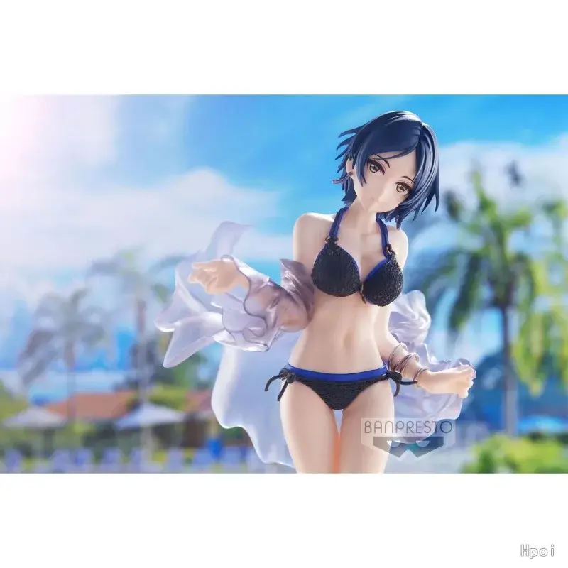 In Stock Original BANDAI Banpresto THE iDOLMASTER Cinderella Girls Hayami Kanade Swimsuit Anime Figure Model Toys Boys Gifts