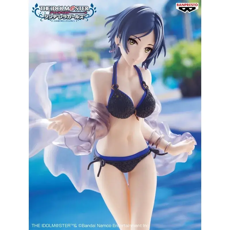 In Stock Original BANDAI Banpresto THE iDOLMASTER Cinderella Girls Hayami Kanade Swimsuit Anime Figure Model Toys Boys Gifts