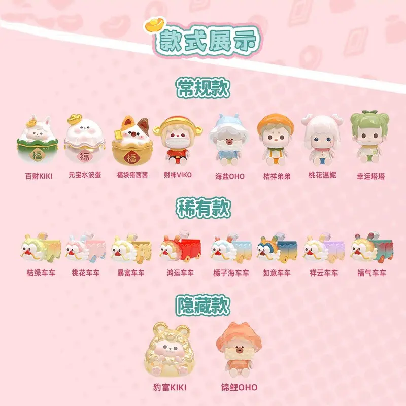 Good Luck Dragon Dragon Train Blind Box Trend Doll Desktop Ornament Holiday Gifts Action Figure Model Toys