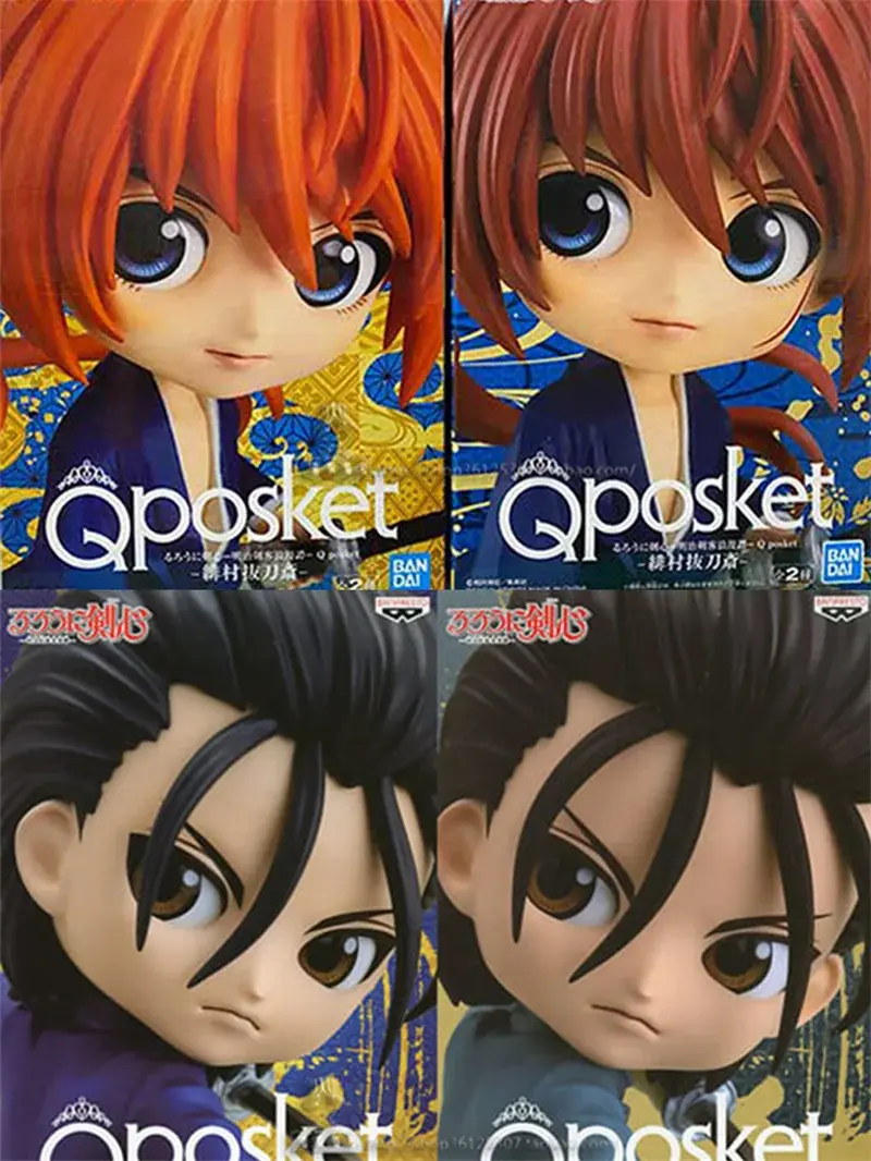 Bandai Genuine Bp Q Posket Qposket Rurouni Kenshin Meiji Swordsman Romantic Story Kenshin Himura Collection Figure Toys Gifts