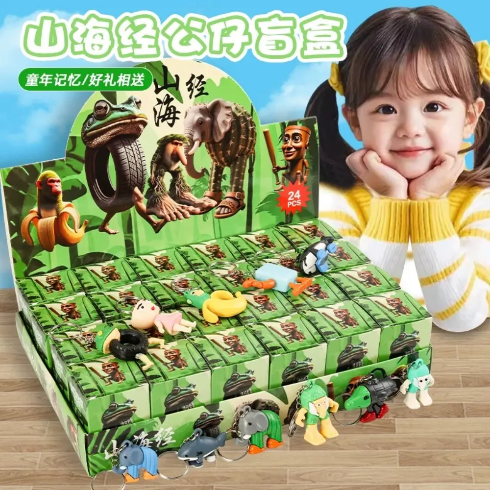 24PCS Italian Brainrot Blind Box Toy Tungtungtung Sahur Tralarero Tralala Bombardinocrocodilo Figures Key Chain Birthday Gift