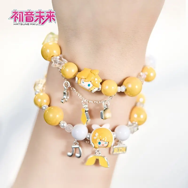 Hatsune Miku Wow Doll Character Derivative Toy Bracelet - Hand String Peripheral For Playground Second Round Collectible Gift