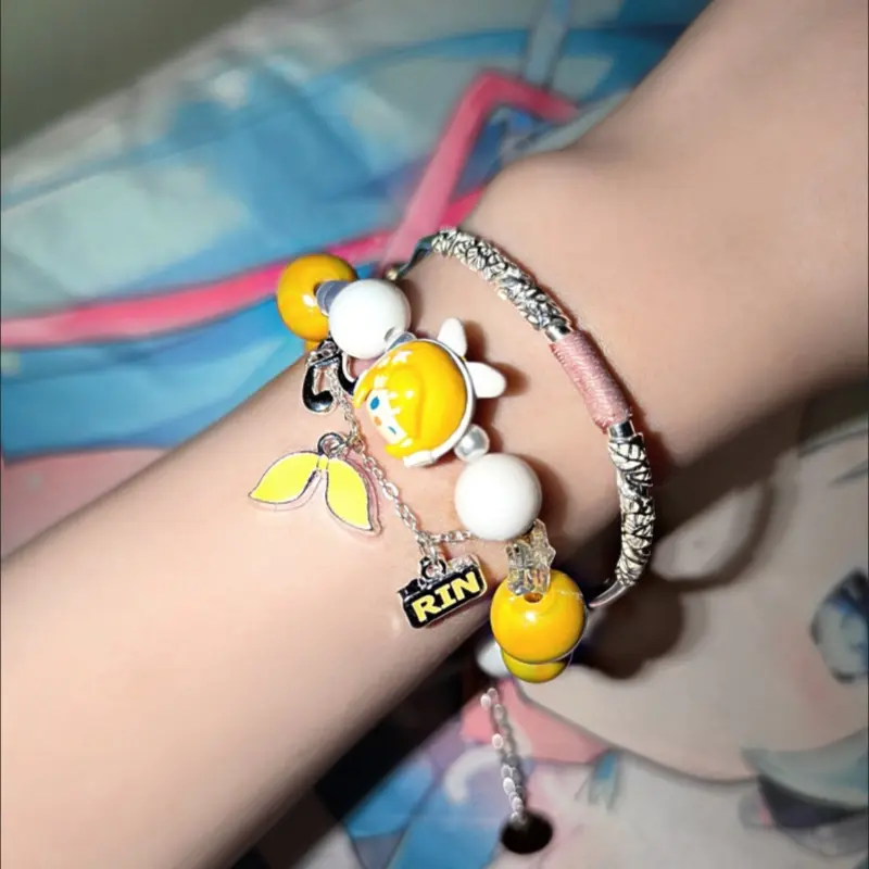Hatsune Miku Wow Doll Character Derivative Toy Bracelet - Hand String Peripheral For Playground Second Round Collectible Gift