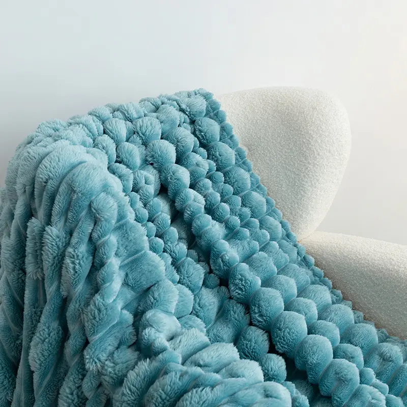 1PC Wide Stripe Solid Blanket Flannel Soft Adult Child Blanket Four Seasons Bedroom Sofa Cover Blanket Pet Blanke Home Textile