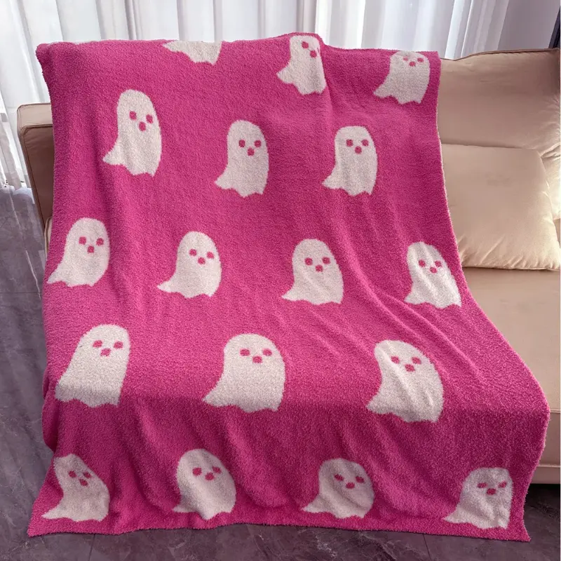 Halloween Polyester Flannel Blanket Adult Children Soft Warm Throw Bed Covers Cartoon Sofa Bedroom Bedspreads